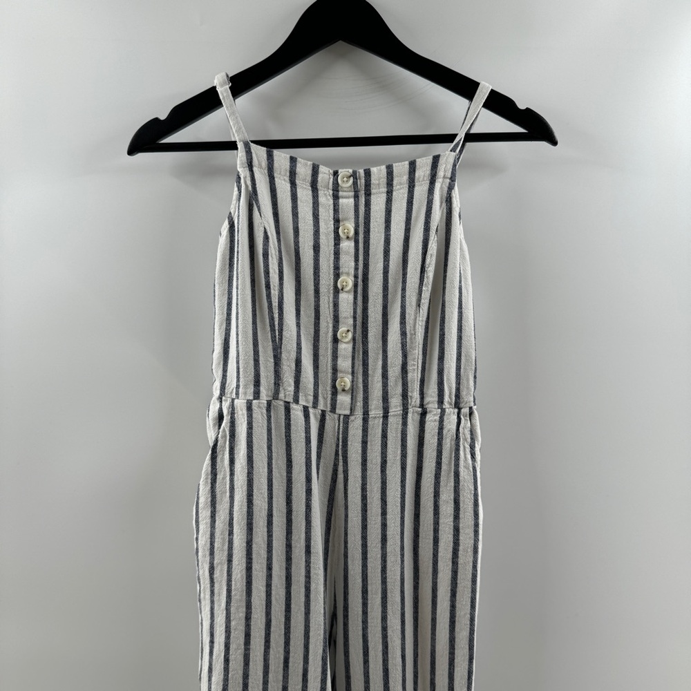 Old Navy Blue & White Striped Tank Jumpsuit – Women’s S - Picture 2 of 9